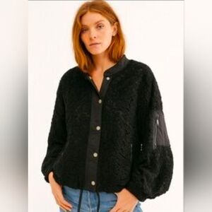 BiBi Lace Bomber Jacket-M